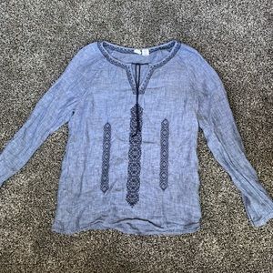 Artisan NY 100% linen blouse small